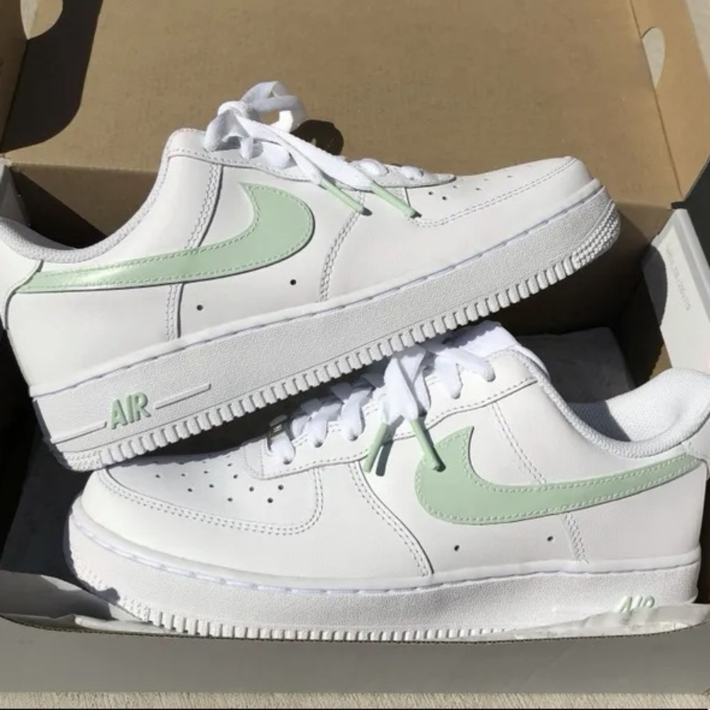Nike Air Force 1s Lime Green
